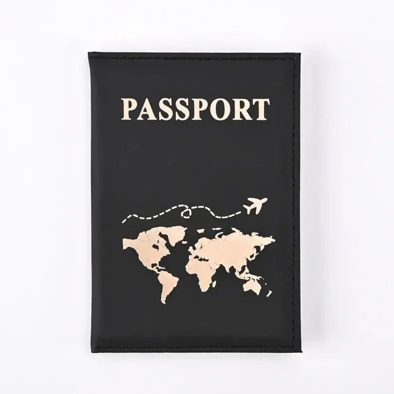 Fashion Women Travel Passport Cover Holder Case ID Credit Card Holder Travel Accessories Map Passports Wallet Ticket Protective
