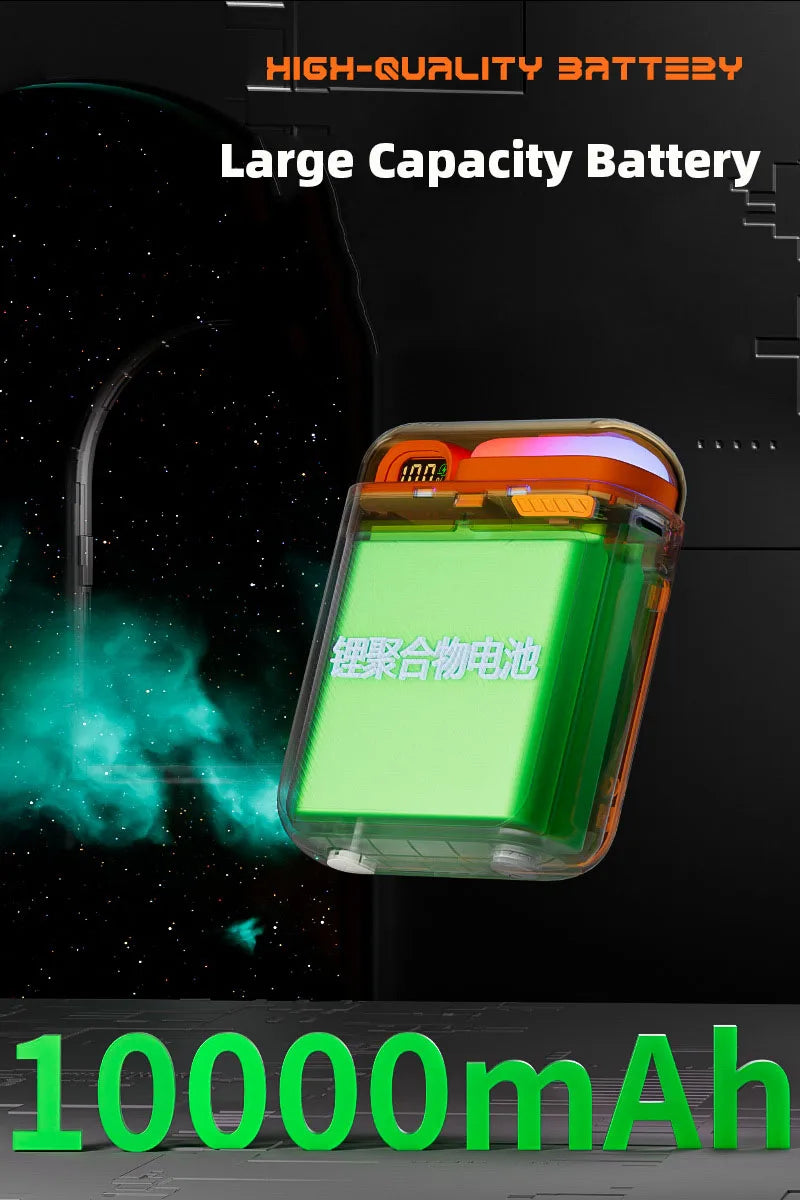 10000mAh Wireless Power Bank with Stand USB C Cable PD20W Fast Charging Magnetic External Spare Battery for IPhone Samsung Xiaom