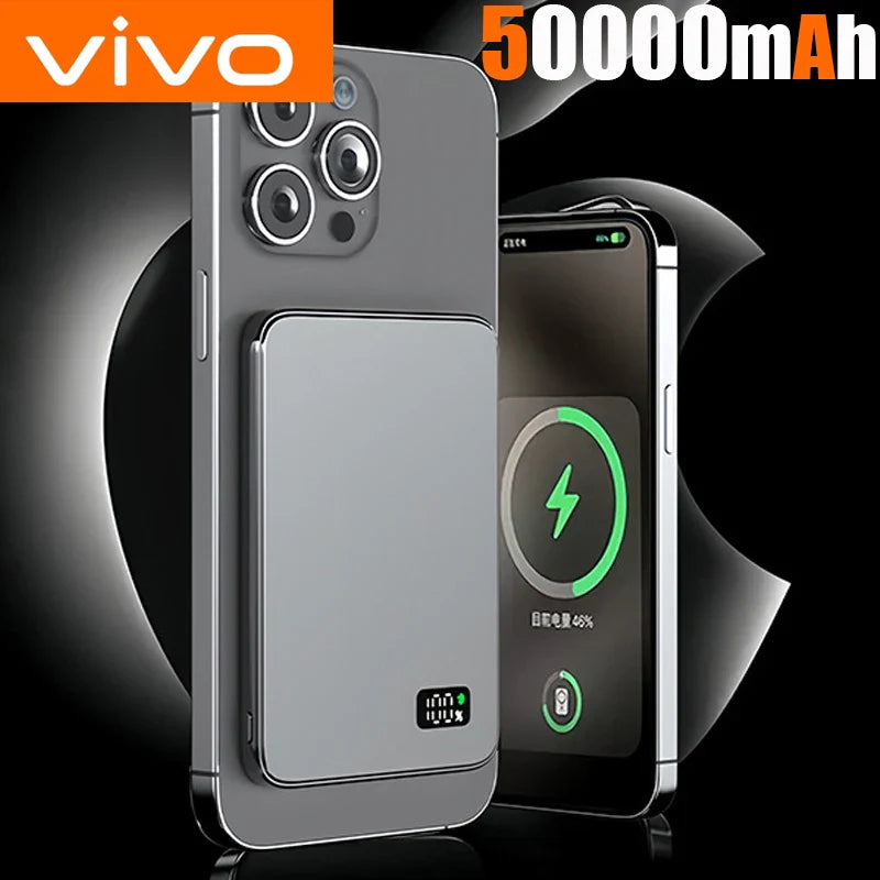 VIVO 50000mAh CCC Certification Thin Power Bank Ultra For MagSafe Magnetic Wireless Fast Charging Portable Battery Display