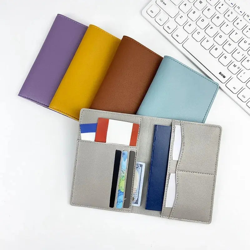 Travel PU Passport Cover Multiple Card Slots Passport Bag Bussiness Ticket Holder Passport Holder Case Travel Accessories