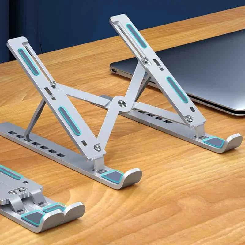 Metal Portable Foldable Laptop Stand Adjustable Notebook Holder Aluminum AD028
