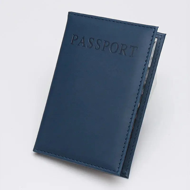 High Quality English PU Leather Passport Covers Document Cover Travel Passport Holder ID Card Passport Holder Travel Acceessory