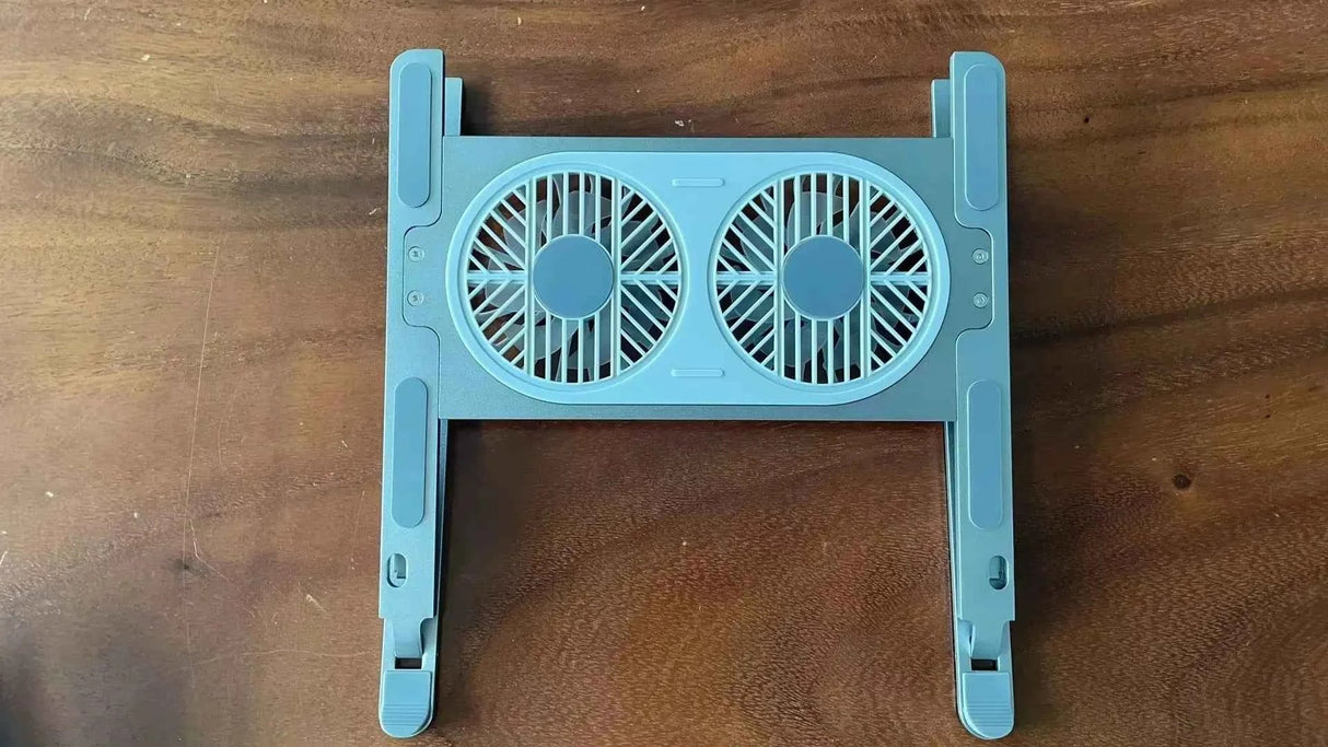 Desktop Aluminum Alloy Adjustable Big Fans Cooling Laptop Stand for 14 to 17.3inch Laptops