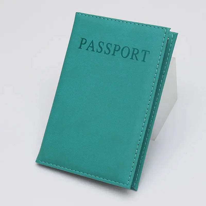 High Quality English PU Leather Passport Covers Document Cover Travel Passport Holder ID Card Passport Holder Travel Acceessory