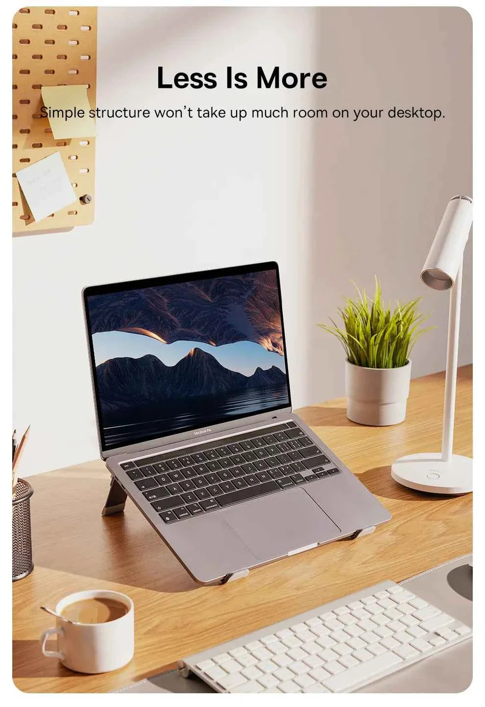 Baseus Laptop Stand Support for Notebook Aluminum Alloy 4 Gears Adjustable Vertical Stand For Macbook Air Pro 17'' Laptop Stand