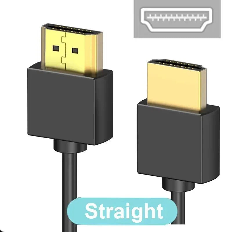 90 Degree HDMI 2.0 Cable - Graphene Enhanced for Space-Saving Installations | 8K, 3D & High Refresh Rate Aux Cable Hdmi Cable