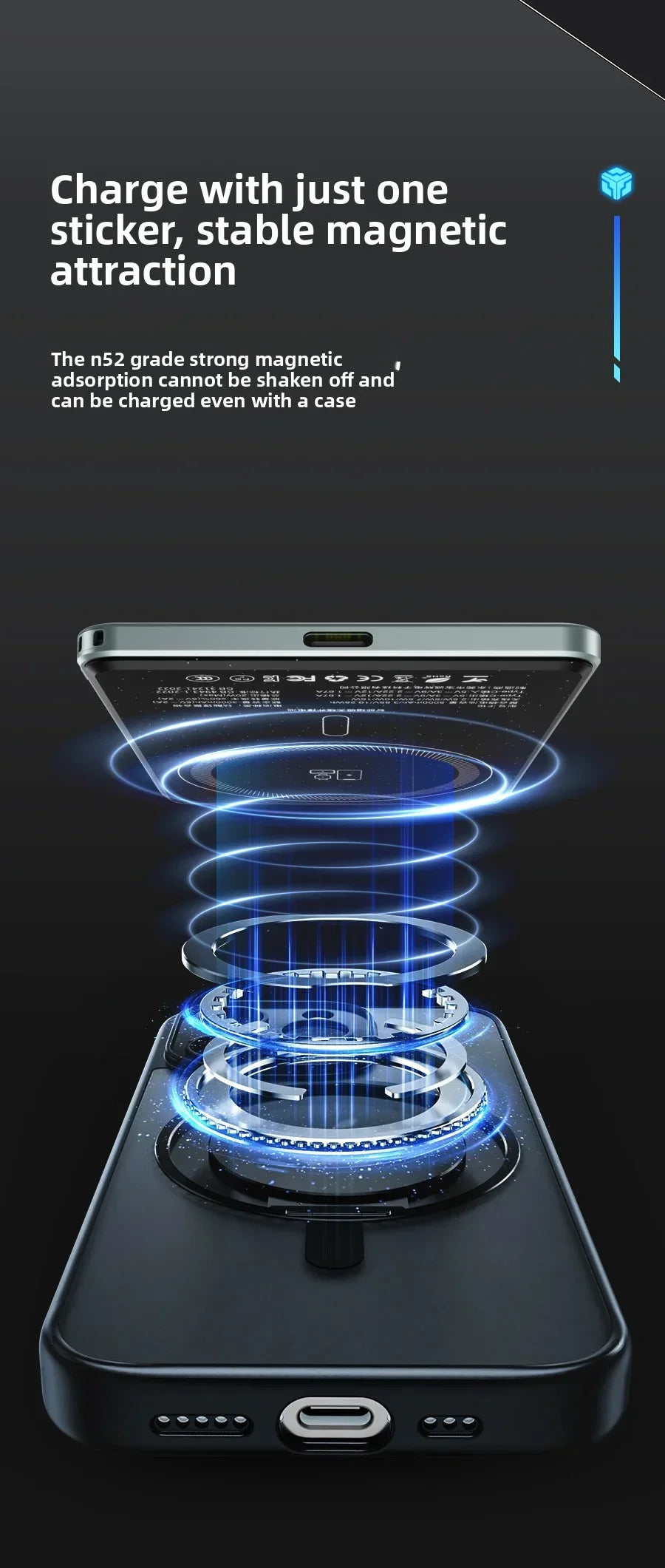 10000mAh CCC 3C Magsafe Power Bank Magnetic Wireless Phone Charger External Battery 20W Fast Charging for IPhone 16 15