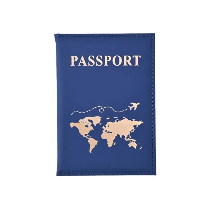 Passport Cover Passport Holder World Map Organizer Protective Card Case Credit Card Holder ID Document Passport Wallet