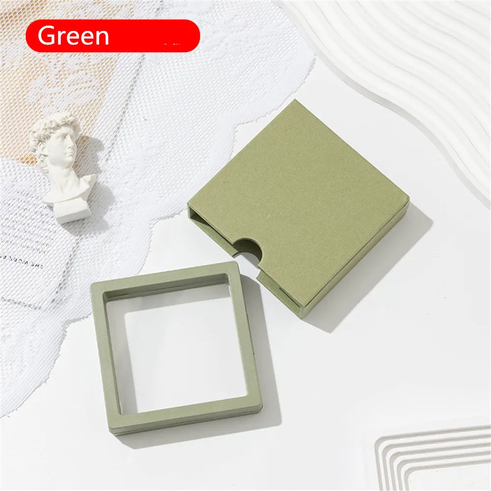 Drawer Jewelry Packaging Box Nail Earrings Necklace Ring Storage PE Film Suspension Anti-oxidation Gift Box Jewelry Box Joyero