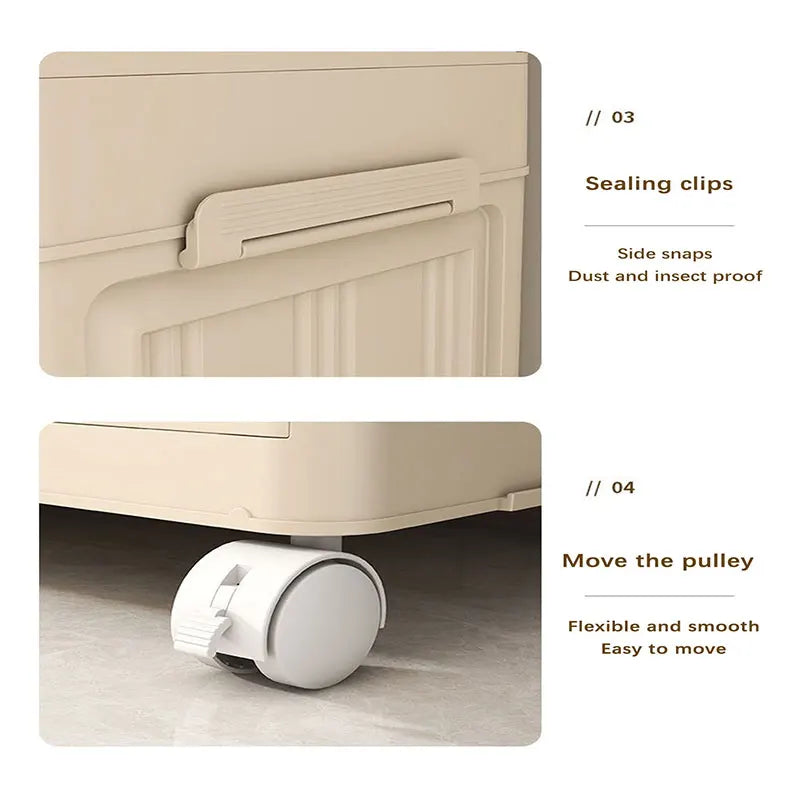 1/2/3/4/5 layers Multifunction Storage Cabinet Foldable Dustproof Wardrobe Easy-to-Install Storage Boxes