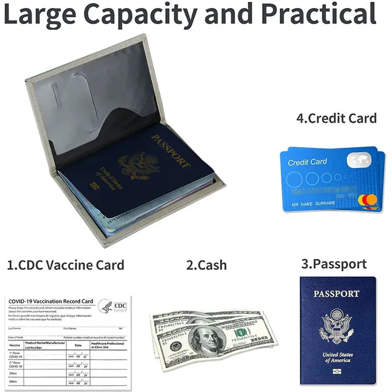 PU Passport Holder Map Pattern Ticket Passport Covers Travel Passport Protective Cover ID Credit Card Holder Travel Accessories