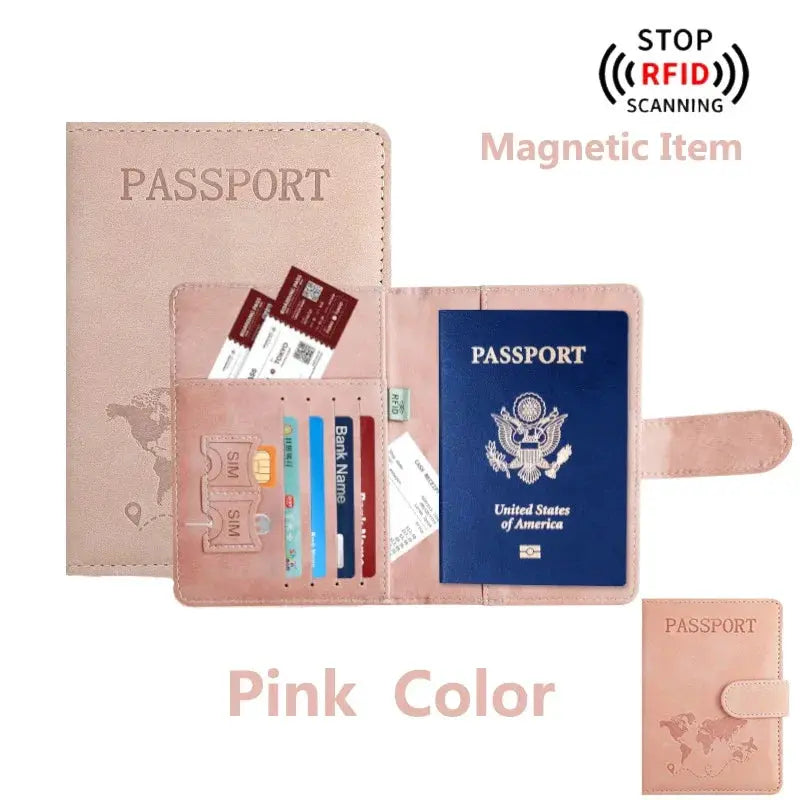 Passport Holder for Travel Essentials Passport Wallet Cover Case for Travel Accessories,Passport Book Holders for Women/Men