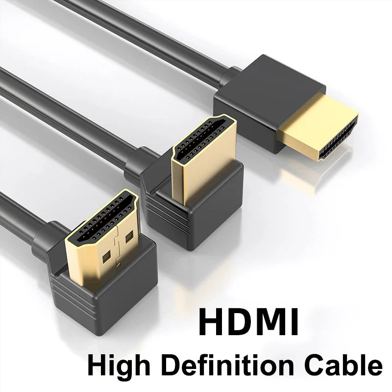90 Degree HDMI 2.0 Cable - Graphene Enhanced for Space-Saving Installations | 8K, 3D & High Refresh Rate Aux Cable Hdmi Cable