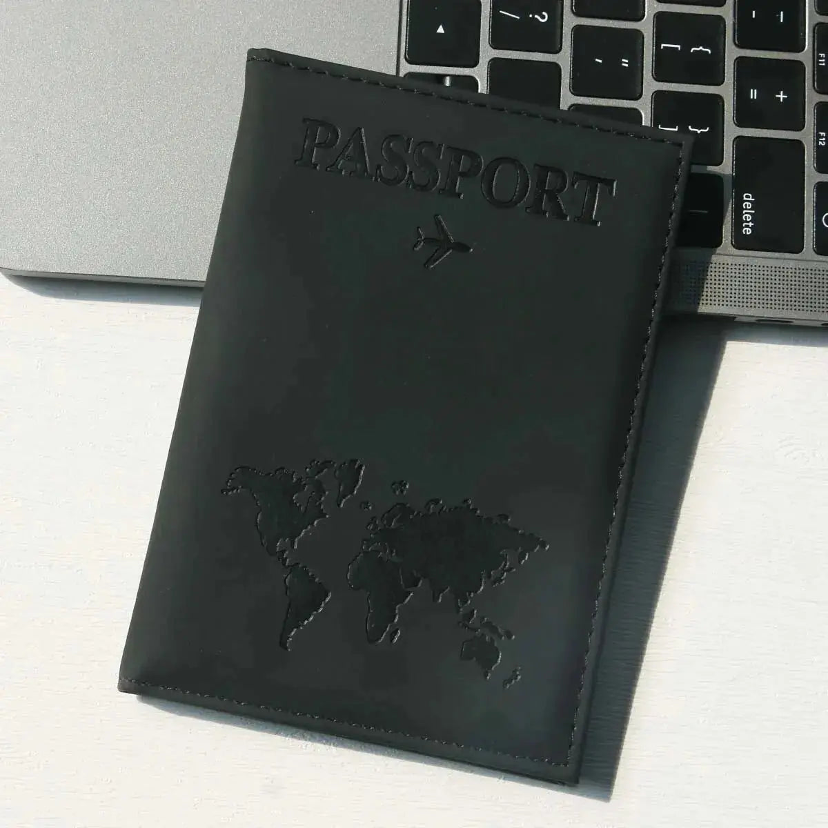 Passport Holder Map PU Passport Cover Travel Essential Cruise Must Have Passport Holders Slim and Portable for Travel