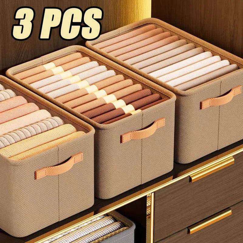 1/3PCS Collapsible Clothing Organizer Closet Clothes Pants Storage Organizer Closet Organizer Drawer Organizer Toy Storage