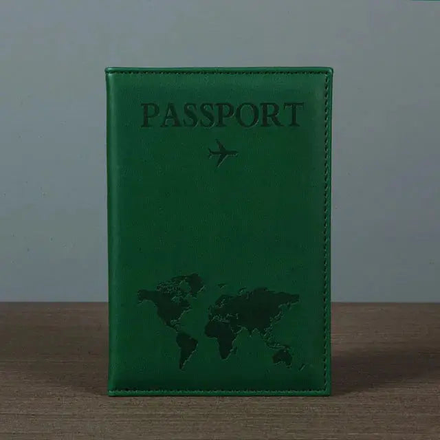 PU Passport Holder Map Pattern Ticket Passport Covers Travel Passport Protective Cover ID Credit Card Holder Travel Accessories