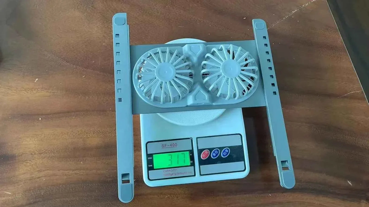 Desktop Aluminum Alloy Adjustable Big Fans Cooling Laptop Stand for 14 to 17.3inch Laptops