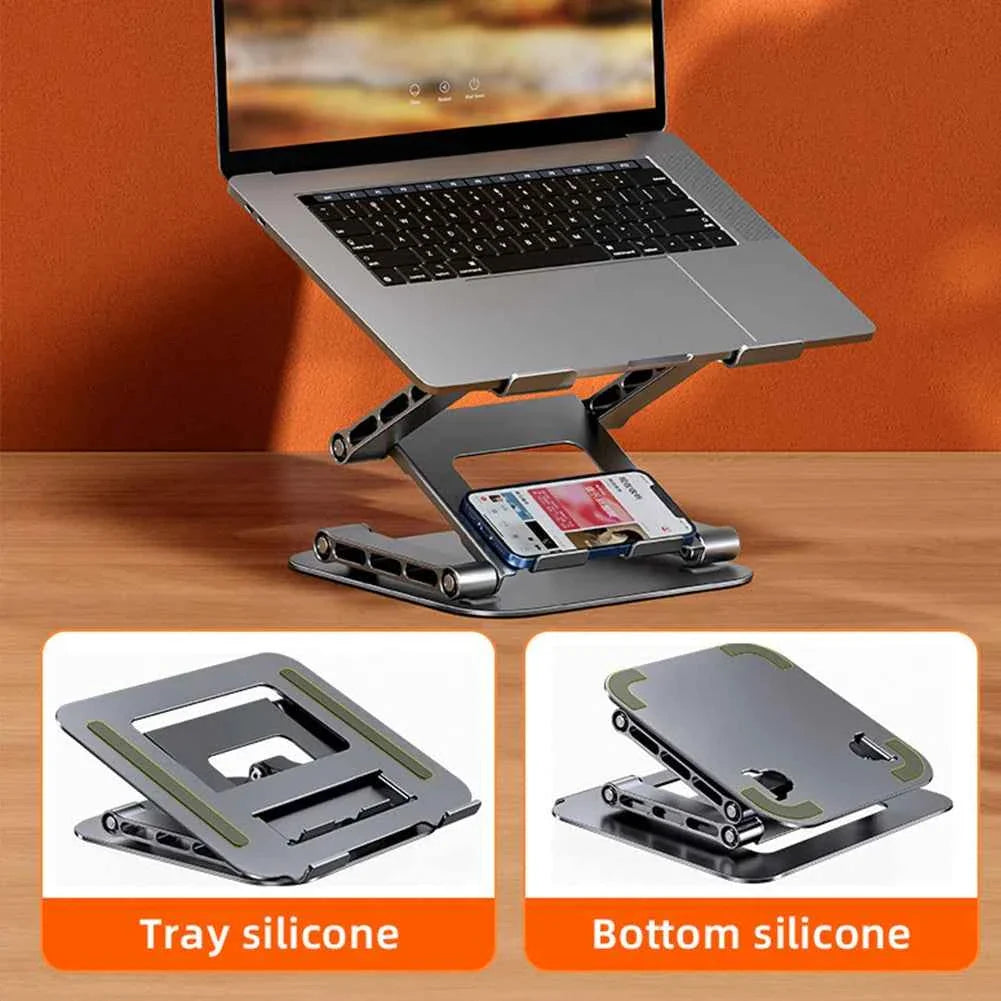 Adjustable Laptop Stand Aluminium Foldable Laptop Holder Portable Notebook Tablet Stand Cooling Support For MacBook Air Pro ipad