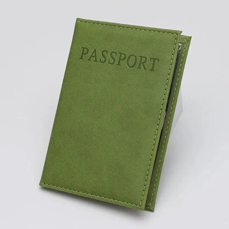 High Quality English PU Leather Passport Covers Document Cover Travel Passport Holder ID Card Passport Holder Travel Acceessory