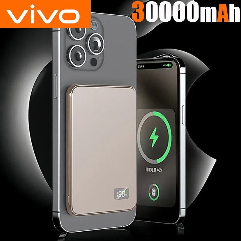 VIVO 50000mAh CCC Certification Thin Power Bank Ultra For MagSafe Magnetic Wireless Fast Charging Portable Battery Display