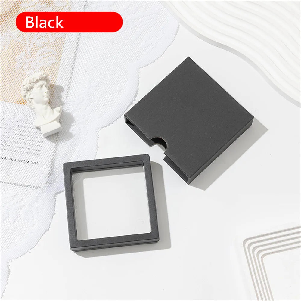 Drawer Jewelry Packaging Box Nail Earrings Necklace Ring Storage PE Film Suspension Anti-oxidation Gift Box Jewelry Box Joyero