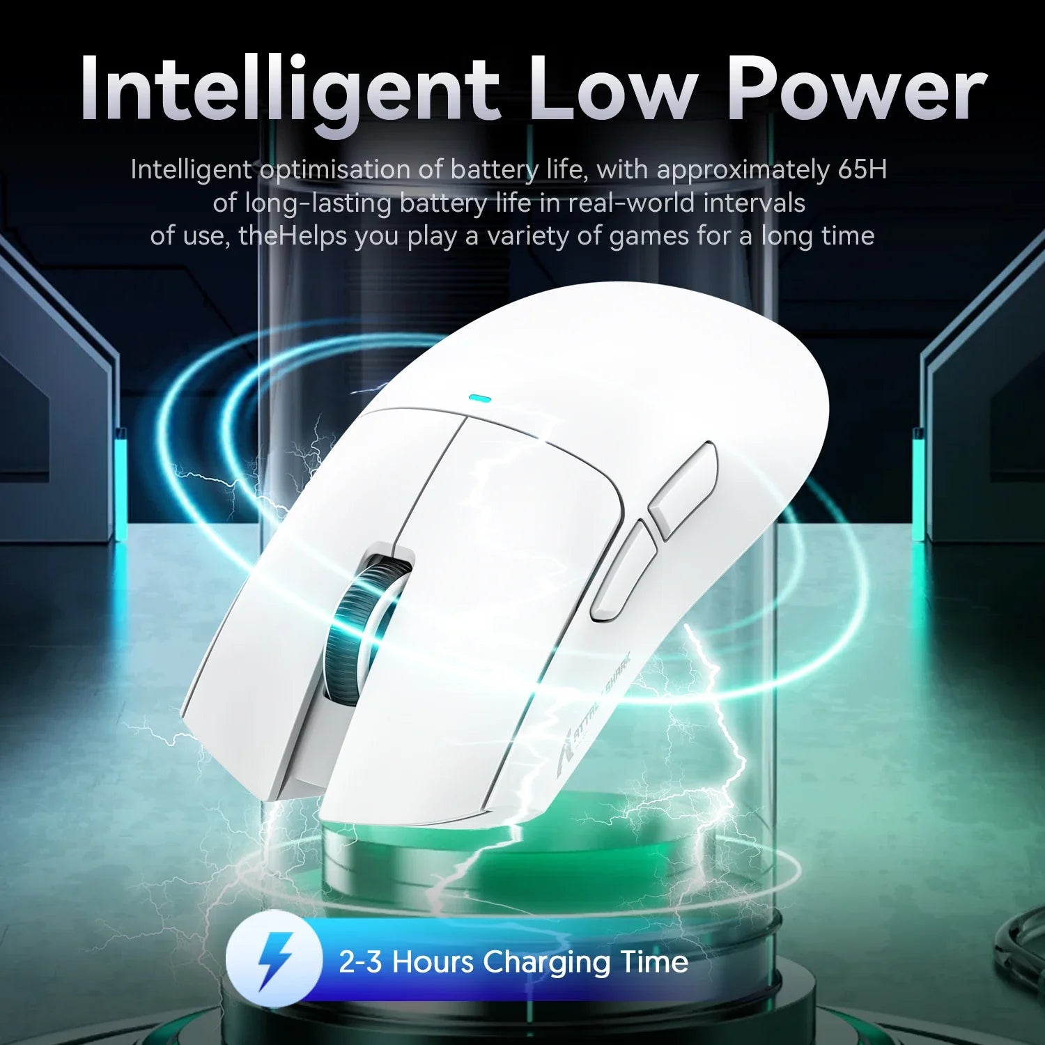 Attack Shark X11 White Bluetooth Wireless Mouse Three Mode