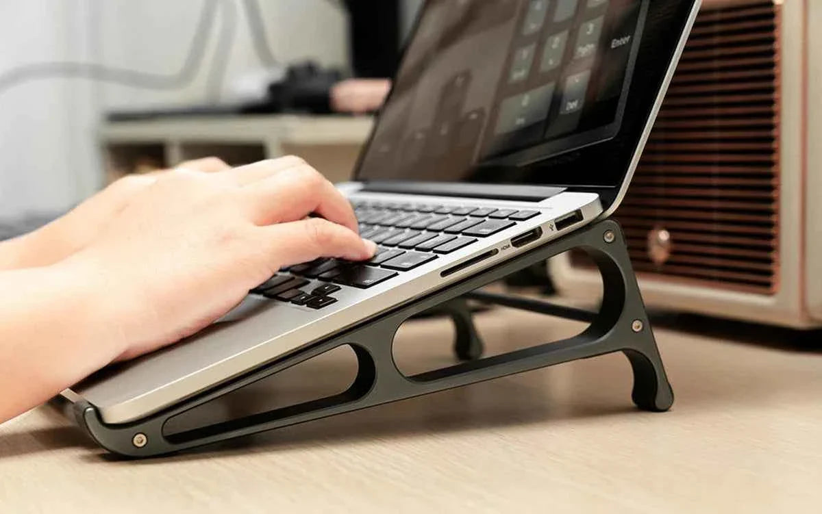 ORICO Laptop Stand Aluminium Laptop Stand Vertical Stand Notebook Desktop Holder Portable Tablet Stand for 13 to 17.4 inch Mac