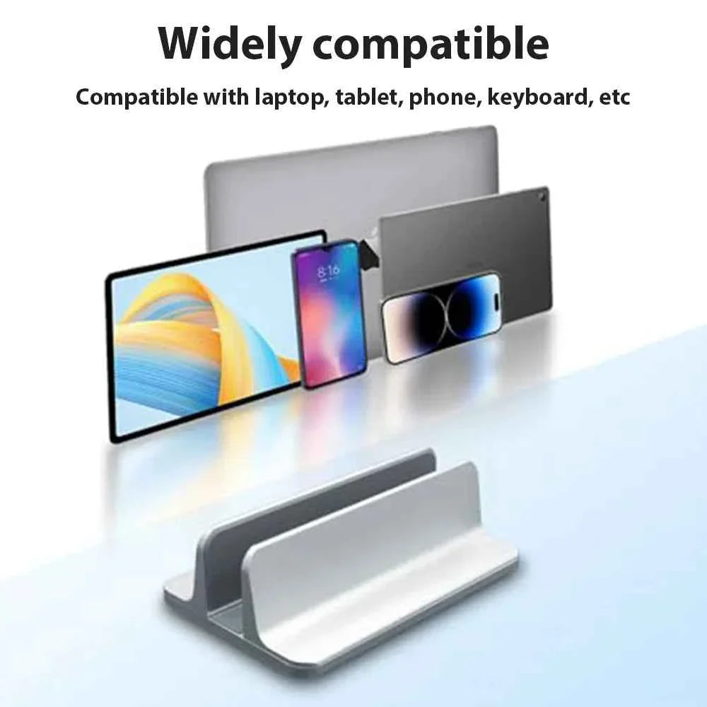 Vertical Laptop Stand For Macbook Air Pro 13 15 16 Desktop Aluminum Stand With Adjustable Dock Size For Notebook Computer Stand