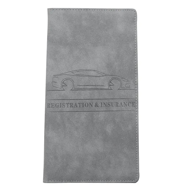 Passport Storage Folder Solid Color Car Driving Documents Credit Card Holders Purse Travel Passport Holder Driver License Bag