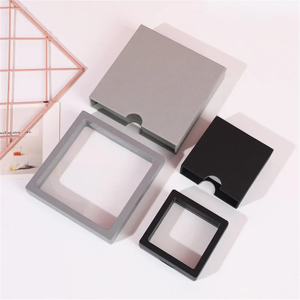 Drawer Jewelry Packaging Box Nail Earrings Necklace Ring Storage PE Film Suspension Anti-oxidation Gift Box Jewelry Box Joyero