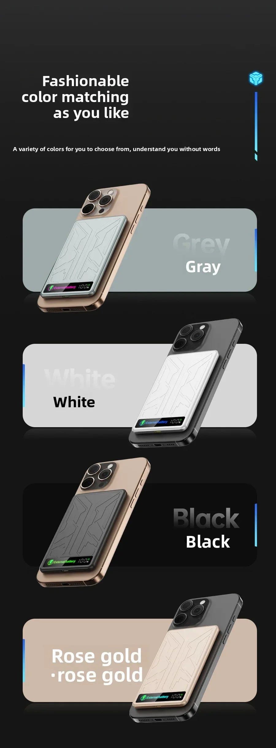 10000mAh CCC 3C Magsafe Power Bank Magnetic Wireless Phone Charger External Battery 20W Fast Charging for IPhone 16 15