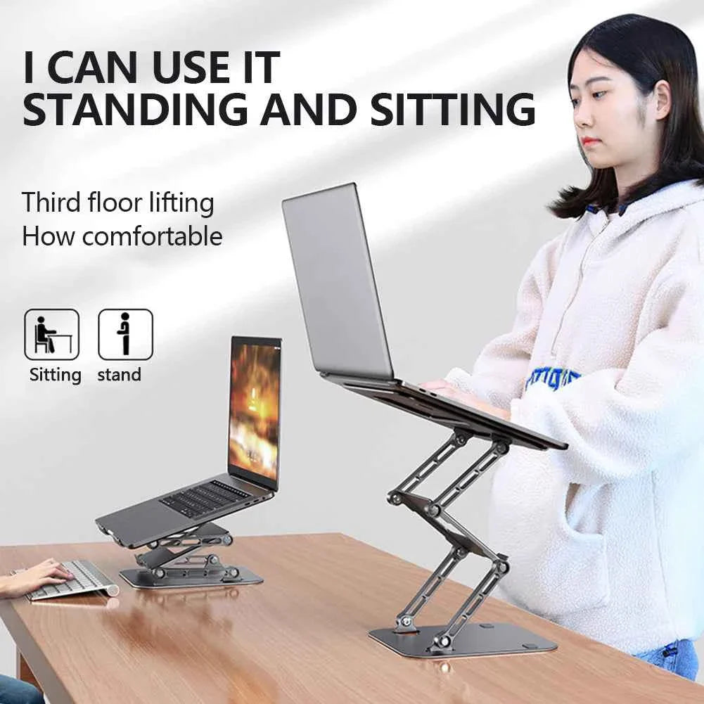 Adjustable Laptop Stand Aluminium Foldable Laptop Holder Portable Notebook Tablet Stand Cooling Support For MacBook Air Pro ipad