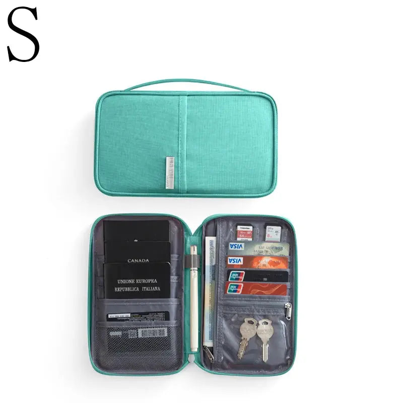 Passport packs Wallet Family Passport Holder Multi Functional Document Case Organizer Travel accessories Document Bag Cardholder