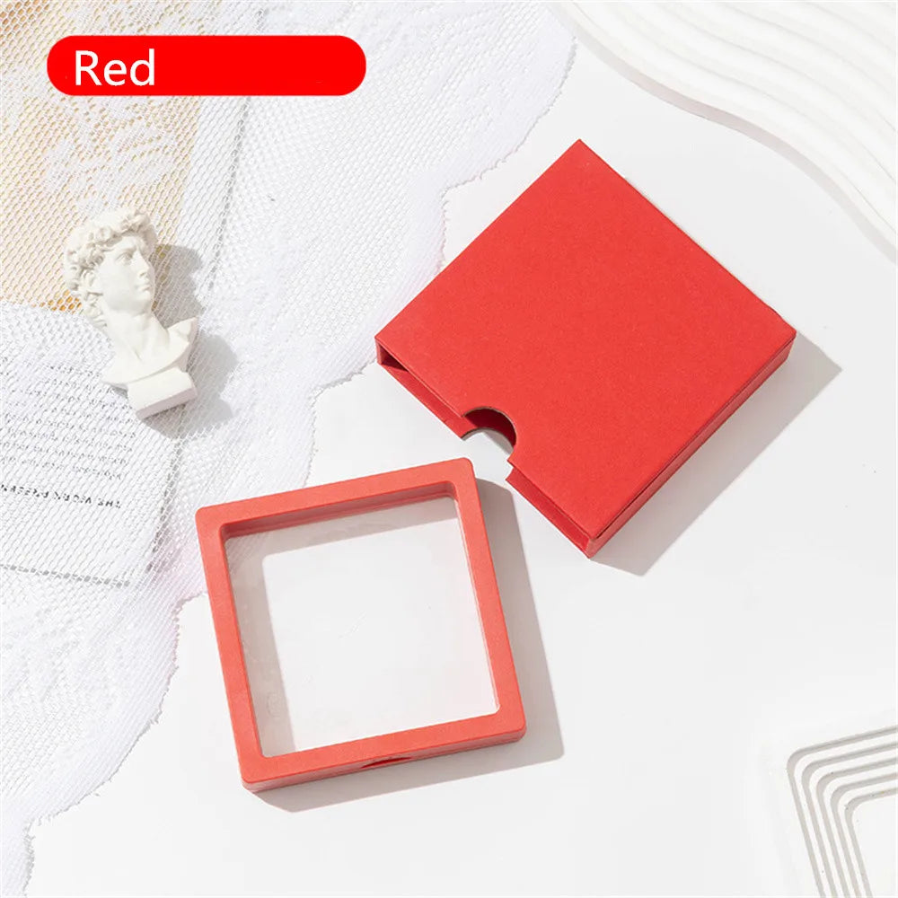 Drawer Jewelry Packaging Box Nail Earrings Necklace Ring Storage PE Film Suspension Anti-oxidation Gift Box Jewelry Box Joyero