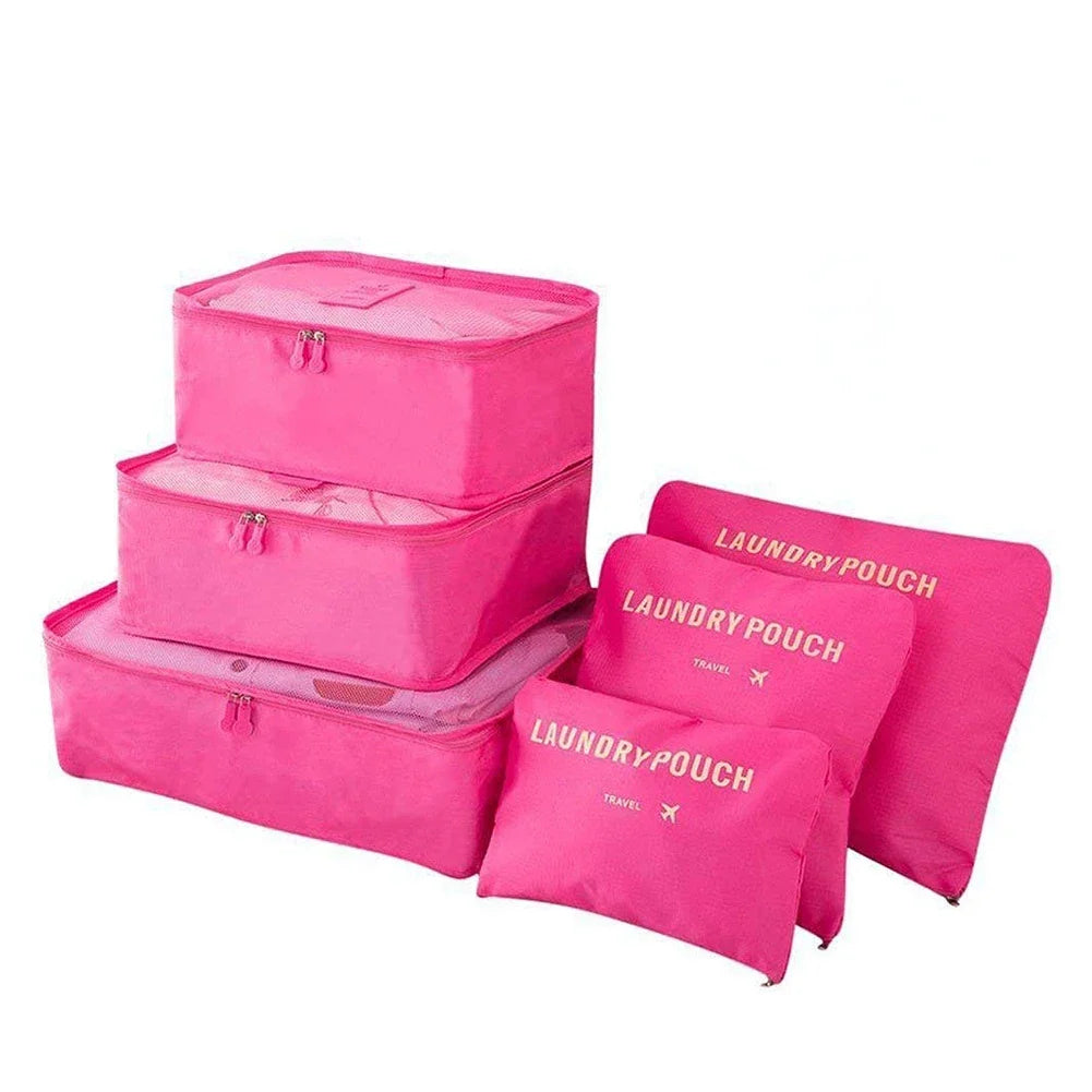 8/7/6 pieces Set Travel Organizer Storage Bags Suitcase Packing Set Storage Cases Portable Luggage Organizer Clothe Shoe Pouch
