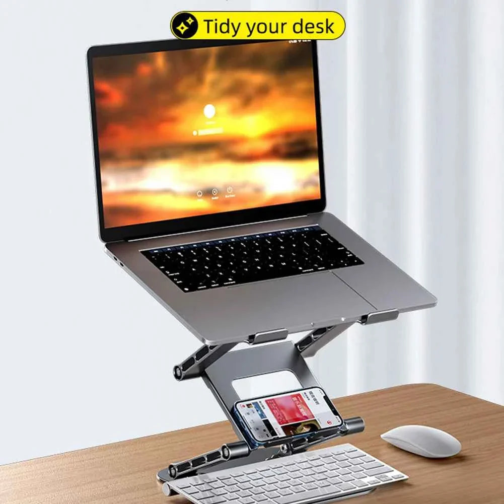 Adjustable Laptop Stand Aluminium Foldable Laptop Holder Portable Notebook Tablet Stand Cooling Support For MacBook Air Pro ipad