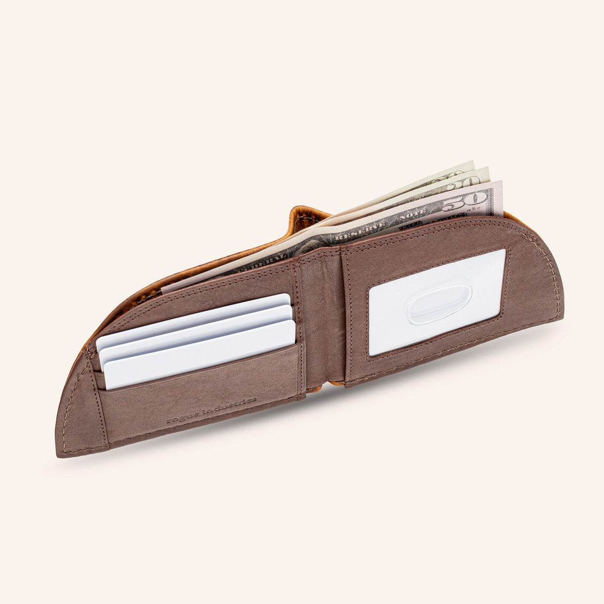 American Bison Leather Front Pocket Wallet