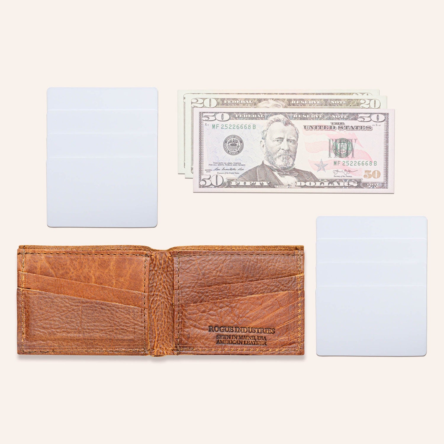 Heritage Wallet in Bison Leather