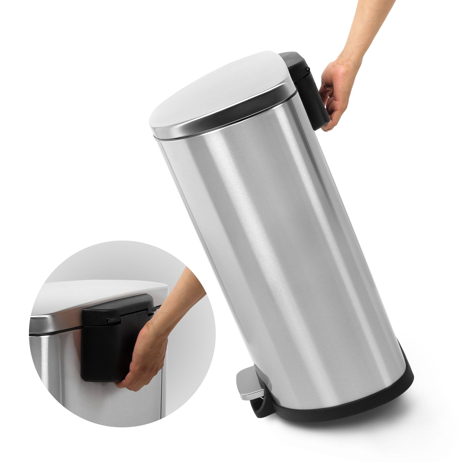 Step-On Trash Can 13.2 Gallon, D Shaped | SOT-50-3