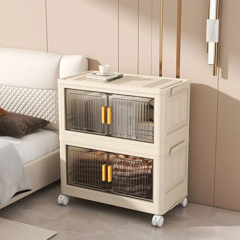 1/2/3/4/5 layers Multifunction Storage Cabinet Foldable Dustproof Wardrobe Easy-to-Install Storage Boxes