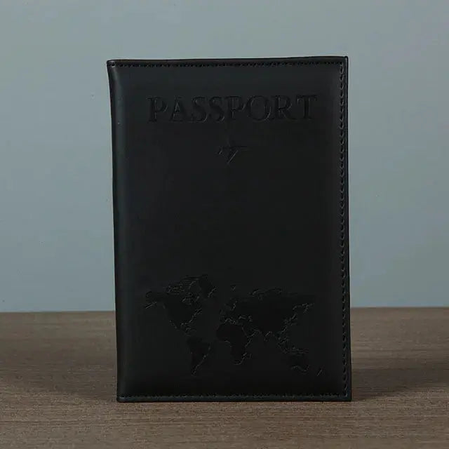 PU Passport Holder Map Pattern Ticket Passport Covers Travel Passport Protective Cover ID Credit Card Holder Travel Accessories