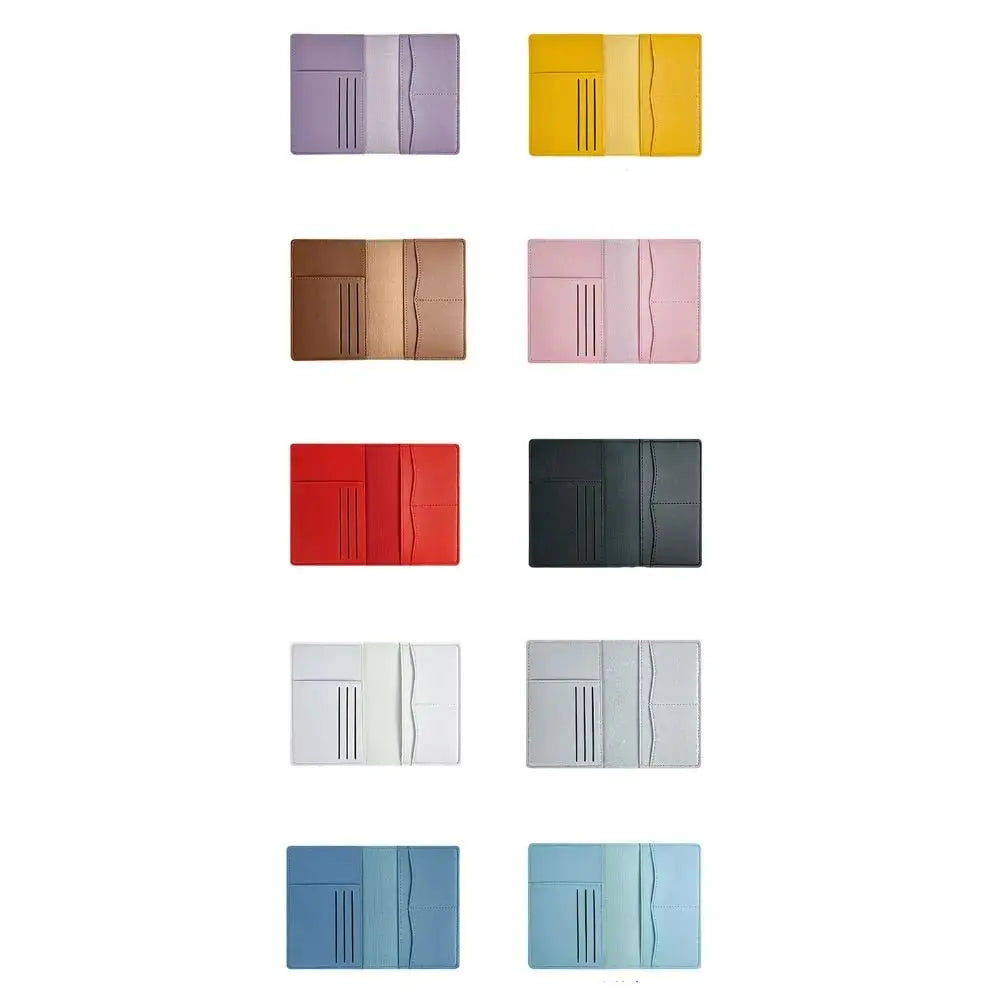 Travel PU Passport Cover High-capacity Multi-function Passport Bag Multiple Card Slots Travel Accessories