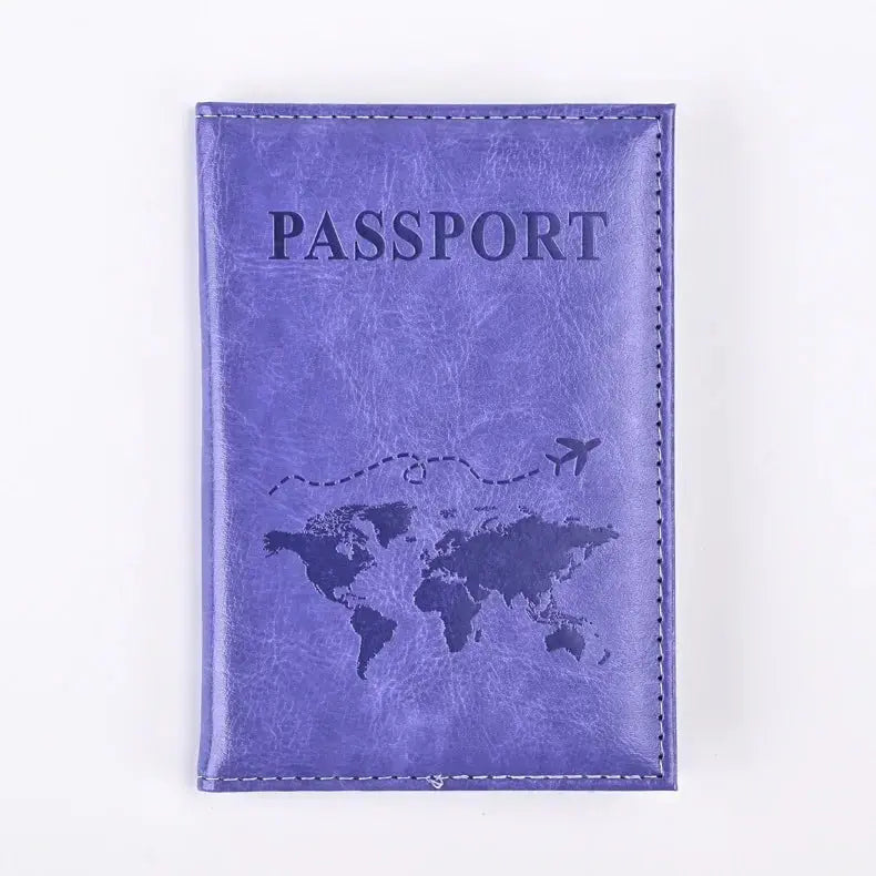 Passport Holder Wallet Cover Travel Essentials Pu Leather Card Case International Travel Accessories for Women/Men