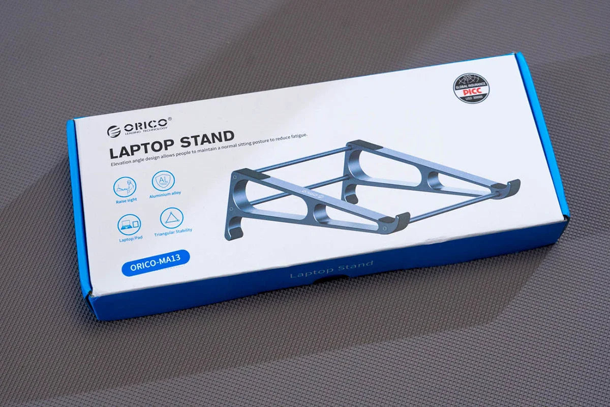 ORICO Laptop Stand Aluminium Laptop Stand Vertical Stand Notebook Desktop Holder Portable Tablet Stand for 13 to 17.4 inch Mac