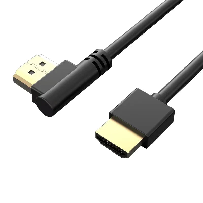 90 Degree HDMI 2.0 Cable - Graphene Enhanced for Space-Saving Installations | 8K, 3D & High Refresh Rate Aux Cable Hdmi Cable