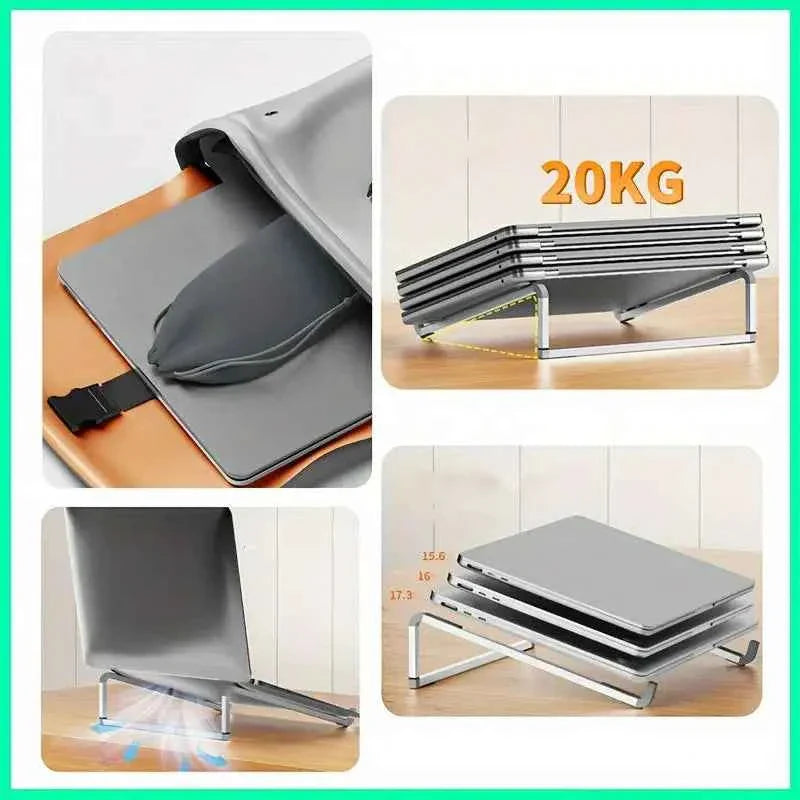 Universal Laptop Stand Foldable Adjustable Aluminum Alloy Notebook Holder Desktop Bracket for MacBook Air Pro Xiaomi