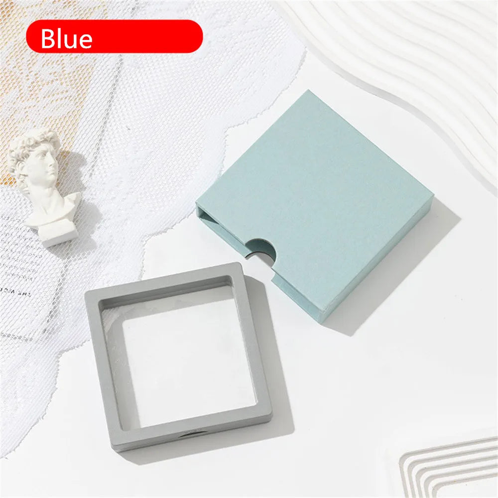Drawer Jewelry Packaging Box Nail Earrings Necklace Ring Storage PE Film Suspension Anti-oxidation Gift Box Jewelry Box Joyero