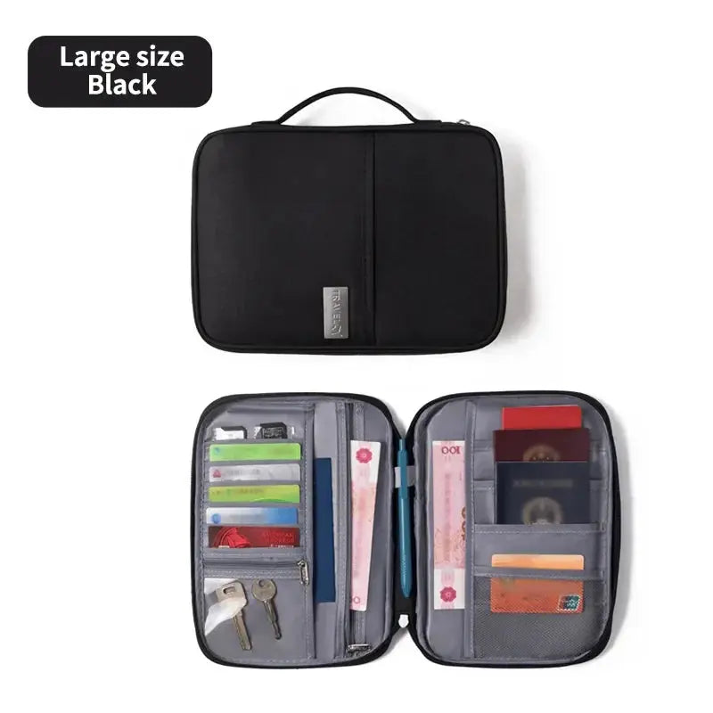 1PC Portable Travel Plane Bag Waterproof High Quality Business Passport Bag Multi-functional Cationic Document Storage