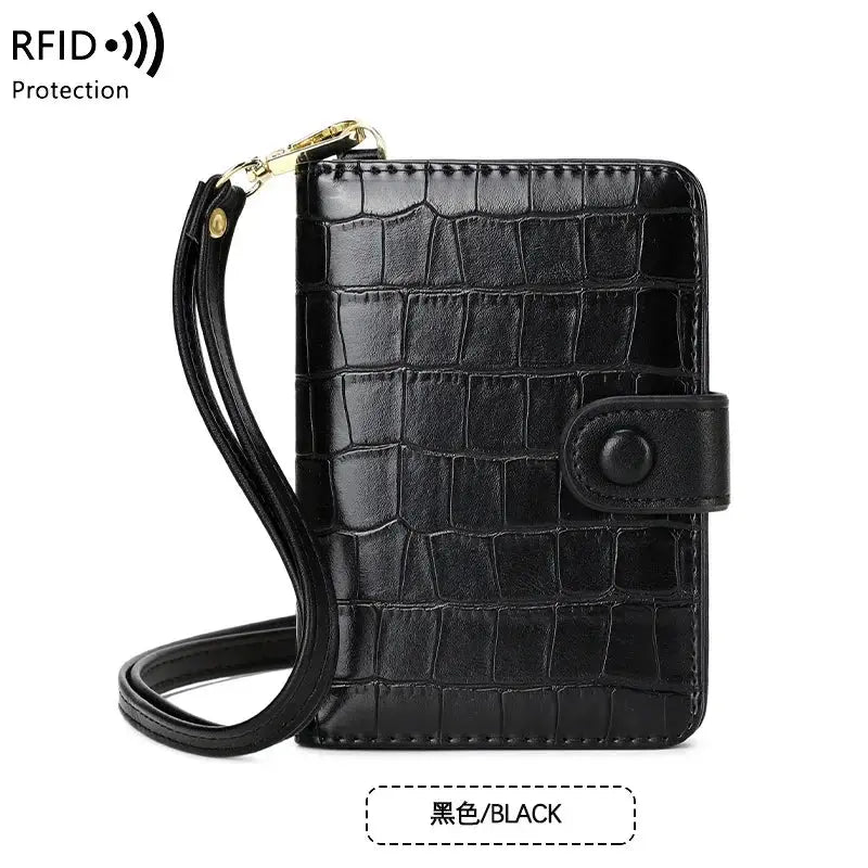 Passport Holder with Neck Lanyard Card Holders Travel Passport Cover RFID Blocking Passport Wallet for Men and Women