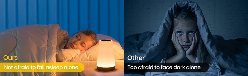 13 Color LED Changing Night Light RGB Remote Control Touch Dimmable Lamp Portable Table Bedside Lamp USB Rechargeable Night Lamp